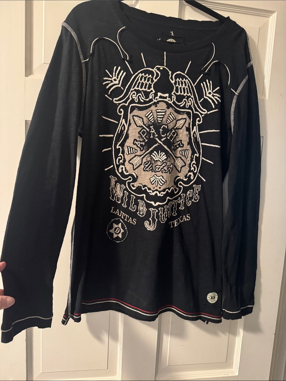 Double D Ranch Apache USA Wild Justice long sleeve  Sz 1X